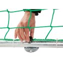 But de handball en salle Sport-Thieme 3x2 m, autostable avec angles d'assemblage en acier Premium Avec supports de filet rabattables, Noir-argent
