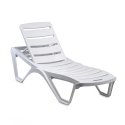 Chaise longue en plastique « Capriccio » Blanc