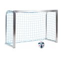 Sport-Thieme Mini-voetbaloel "Training" met inklapbare netbeugels 1,80x1,20 m, Tortiefe 0,70 m, Incl. net, blauw (mw 10 cm)