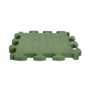 Dalle de protection antichute Gum-tech « Puzzle mat 3D » 6 cm, Vert