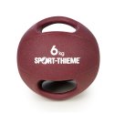 Sport-Thieme Medicinebal met handgrepen 6 kg, Bordeaux