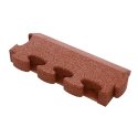 Gum-tech Randstuk "afgeschuind" voor valbeveiligingsplaten 8 cm , Rood