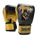 Gant de boxe Super Pro « Undisputed » Noir-doré, Taille XS