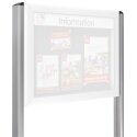 Schaar Design Stand accessoire set voor uw vitrinekast Met bodemplaten om vast te schroeven, 205 cm lang