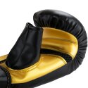 Super Pro Bokshandschoenen "Victor" Zwart-goud, XL