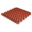 Gum-tech Grasrooster "Hexagon" 4,5 cm, Rood