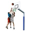 Sport-Thieme Basketbalinstallatie "Fair Play 2.0" met Hercules-net Ring "Outdoor" neerklappend