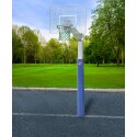 Sport-Thieme Basketbalunit "Fair Play Silent 2.0" met Hercules-net Ring "Outdoor" neerklappend, 120x90 cm