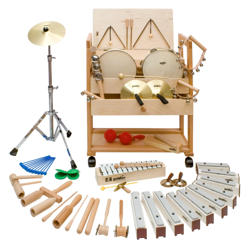 Goldon Ritmiekinstrumenten-set met wagen