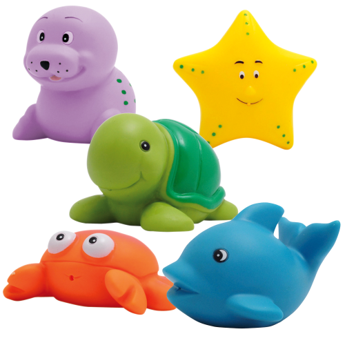 Lot d’animaux de jeu aquatiques Beco « Splashy-Meereszoo »