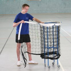 Sport-Thieme Netoprolwagen voor badmintonnet