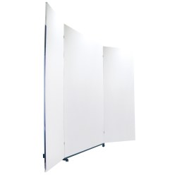 Seco Sign Verplaatsbare Correctie-Foliespiegel 200x150/74/74 cm (HxB), 3-delig, samenklapbaar