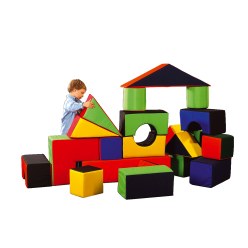 Rompa Schuimstofbouwstenen-set "Puzzleblock"