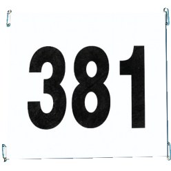 Startnummers van scheurvast papier Set 1-250