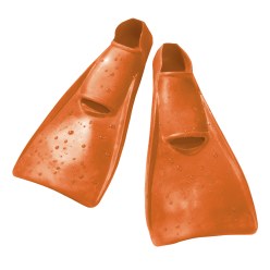 Palmes de natation Flipper SwimSafe « Pied de canard » Taille22-24, orange