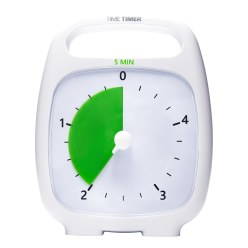 Minuteur Time Timer « Plus » 5 min., Blanc