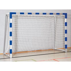 But de handball Sport-Thieme avec fourreaux, 3x2 m Rouge-argent, Angles d'assemblage vissés
