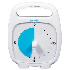 Minuteur Time Timer « Plus » 5 min., Blanc
