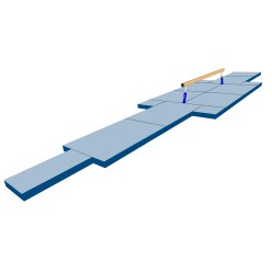  Kit de tapis de protection antichute Bänfer pour poutre d’équilibre « Exklusiv-Microswing »
