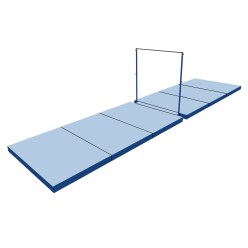  Kit de tapis de protection antichute Bänfer pour barre fixe avec système de tension « Exklusiv 2.0 »