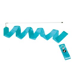 Ruban de gymnastique Sport-Thieme avec baguette « Entraînement » Bleu clair, Entraînement, 4 m
