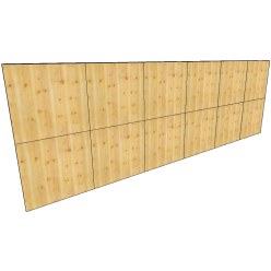  Kit mur de bloc « Indoor Natur Pur », hauteur 2,48 m