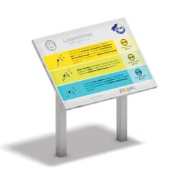 Playparc Informatiebord voor Calisthenics-Station "Squat-Plattform Basic"