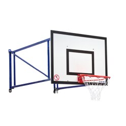 Sport-Thieme Basketbal-Wandset "Draaibaar en in de hoogte verstelbaar"